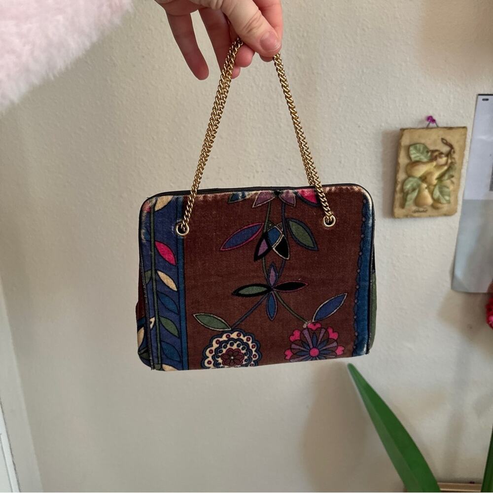 Emilio Pucci Vintage 1960s Velvet Purse - Picture 2 of 7